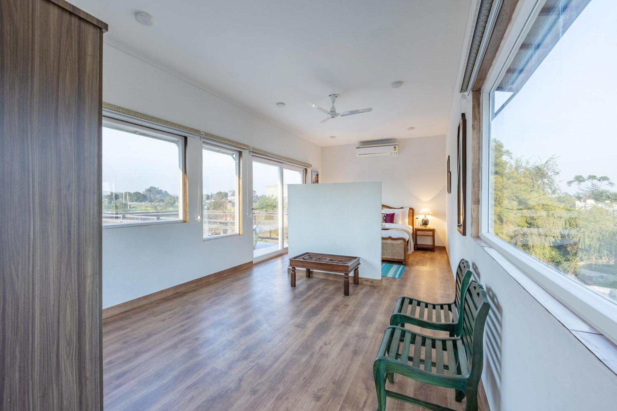 Elivaas Hidden Oasis 4Bhk With Pool, Mud House & Container House Villa Dhauj Exterior photo