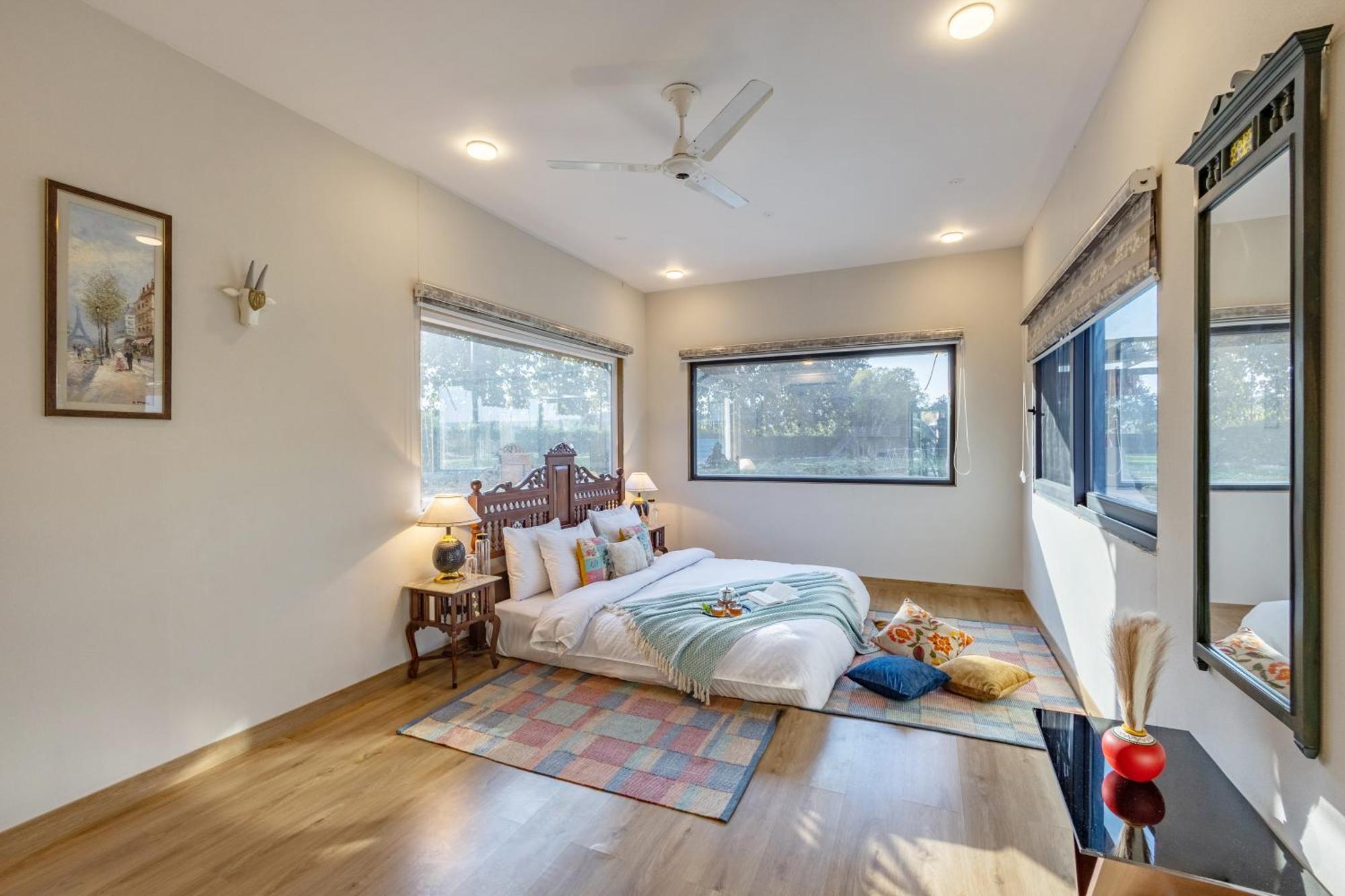 Elivaas Hidden Oasis 4Bhk With Pool, Mud House & Container House Villa Dhauj Exterior photo