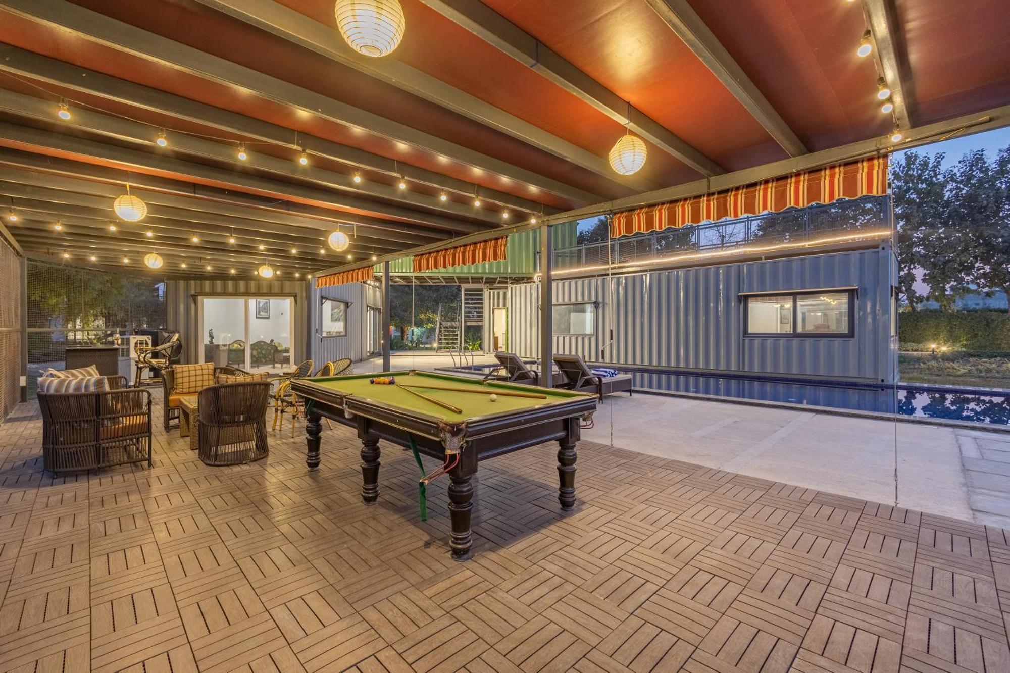 Elivaas Hidden Oasis 4Bhk With Pool, Mud House & Container House Villa Dhauj Exterior photo